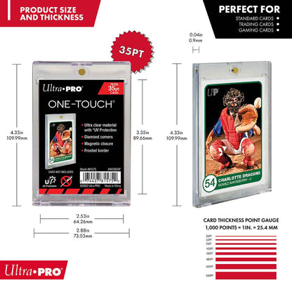Detaljer ved Ultra PRO ONE-TOUCH 35pt magnetisk kortholder