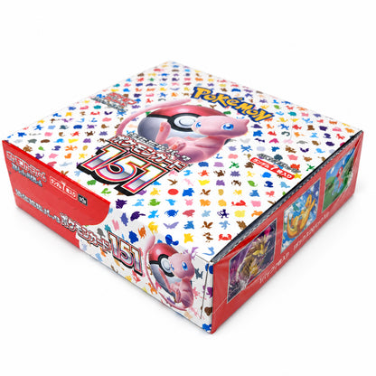 Pokémon Card 151 SV2a japansk boosterboks sett fra siden – hvit bakgrunn