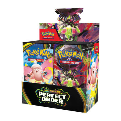Pokémon TCG Perfect Order engelsk Booster Display Box – bakside