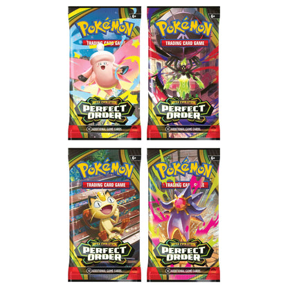 Pokémon TCG Perfect Order engelsk Booster Display Box åpnet som butikkdisplay