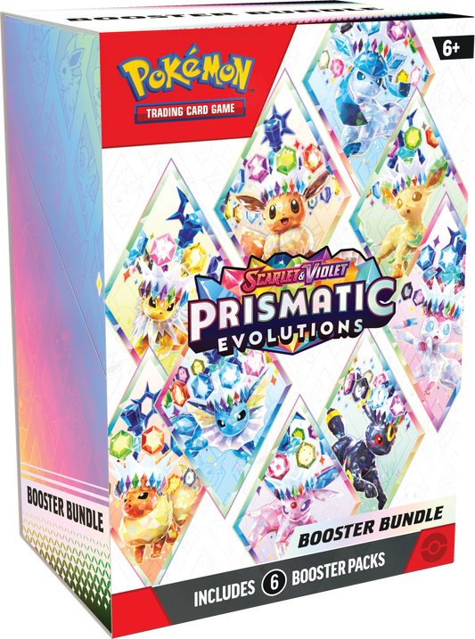 Pokémon TCG: Prismatic Evolutions – engelsk Booster Bundle (6 pakker)