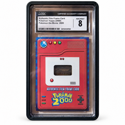 Pokémon the Movie 2000 – Authentic Film Frame – CGC 8 – forside med ryddet bakgrunn